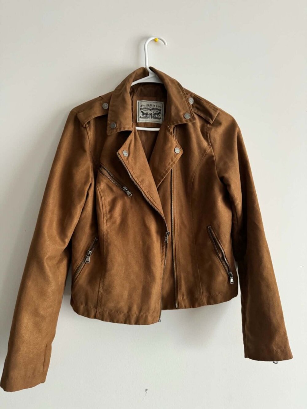 Levi's Women's Asymmetrical Faux Suede Motorcycle Jacket